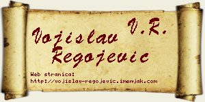 Vojislav Regojević vizit kartica